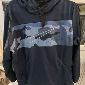 Nike Blue Camo Hoodie